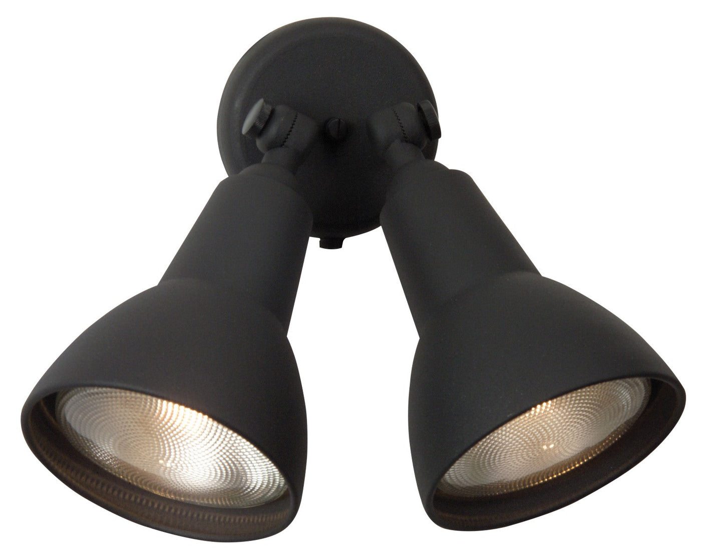 Antique Hardware 2 Light Directional Bullet in Textured Black Exterior