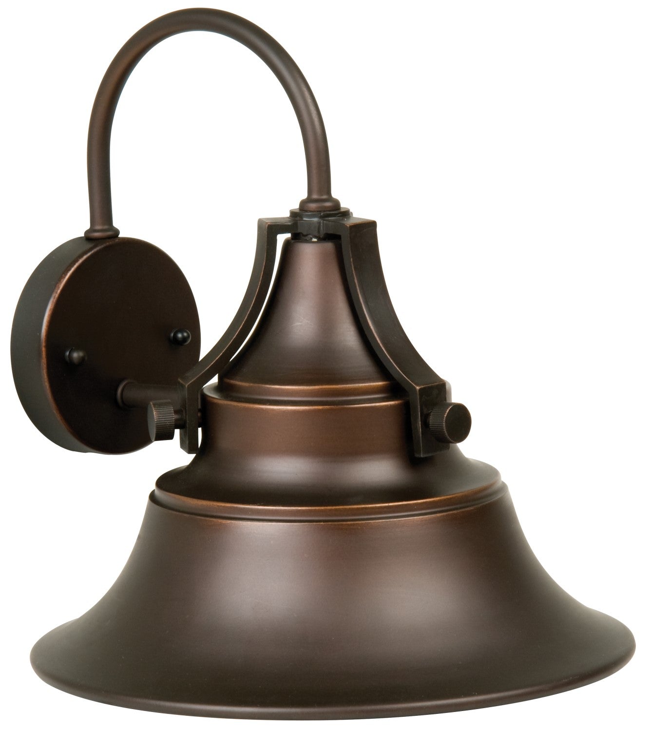 ##Antique Hardware## Union 1 Light Medium Outdoor Wall Lantern in Oiled Bronze Gilded