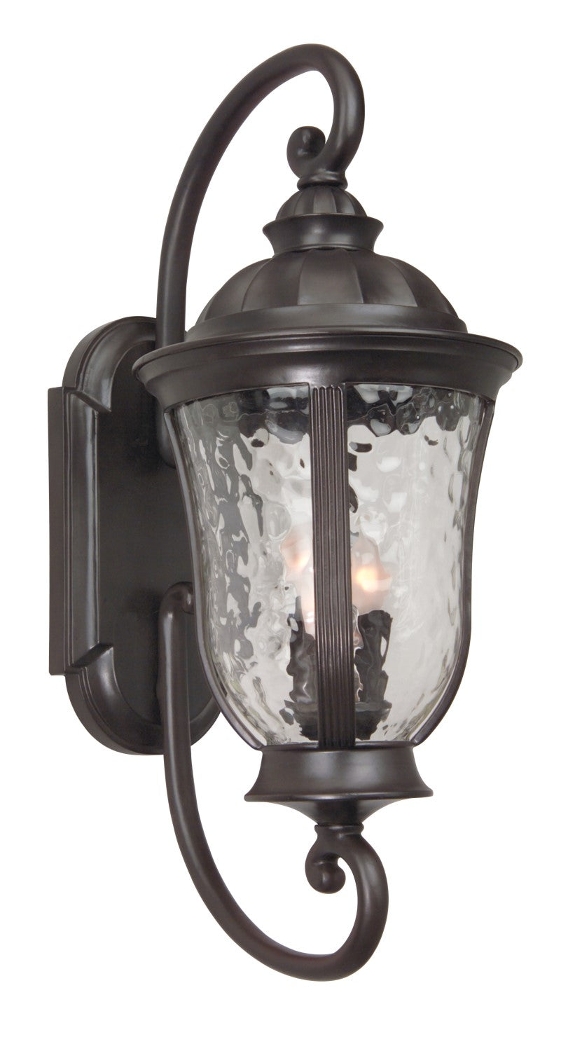 Antique Hardware Frances 3 Light Large Outdoor Wall Lantern in Oiled Bronze Outdoor Exterior