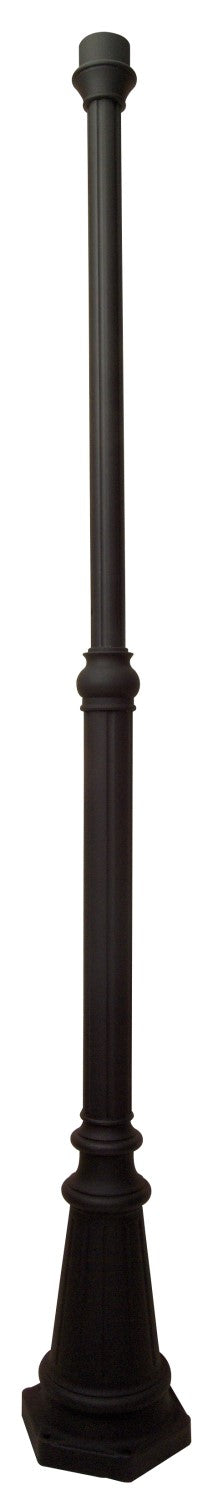 Antique Hardware 80" Pad Mount Post in Textured Black Exterior