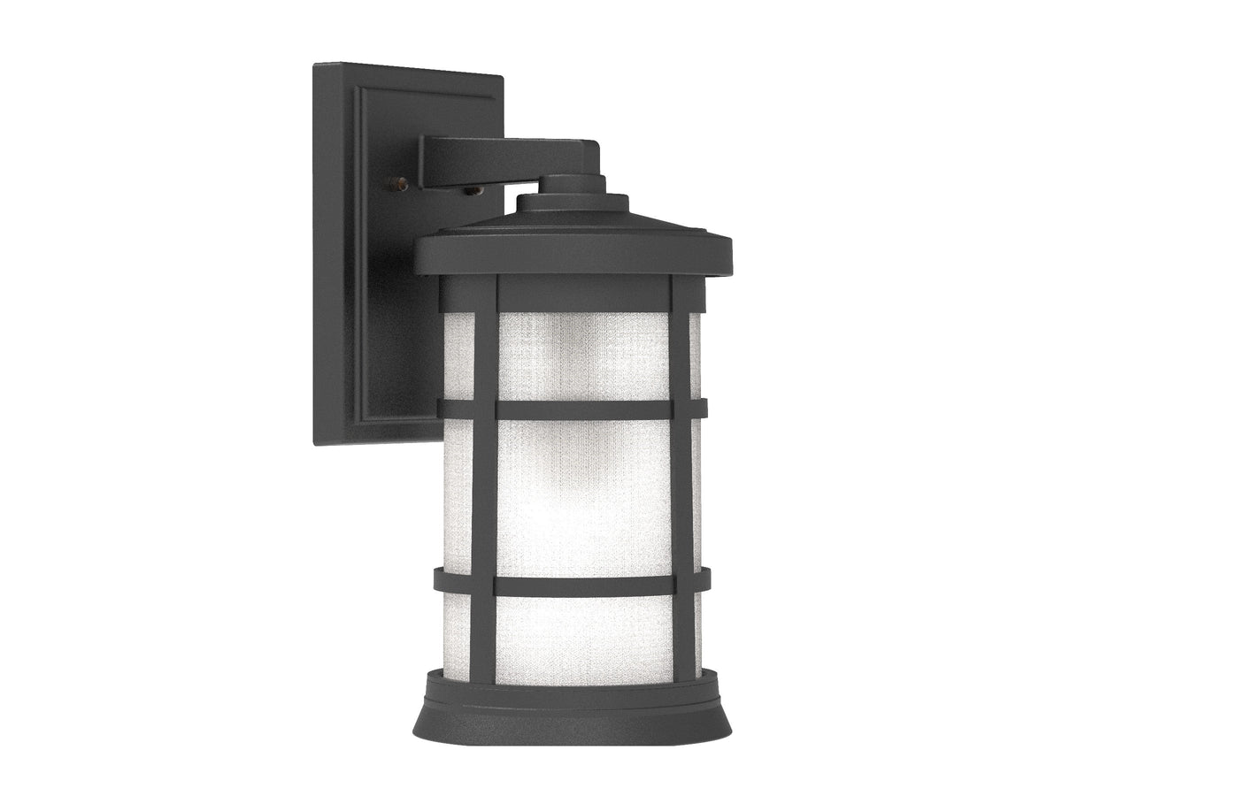 Antique Hardware Resilience 1 Light Medium Outdoor Wall Lantern in Textured Black Exterior