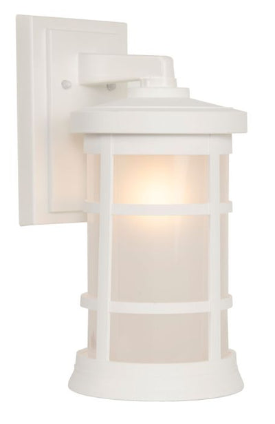 Antique Hardware Resilience 1 Light Medium Outdoor Wall Lantern in Textured White Exterior