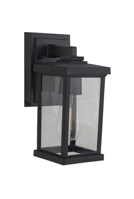 Antique Hardware Resilience 1 Light Outdoor Lantern in Textured Black Exterior