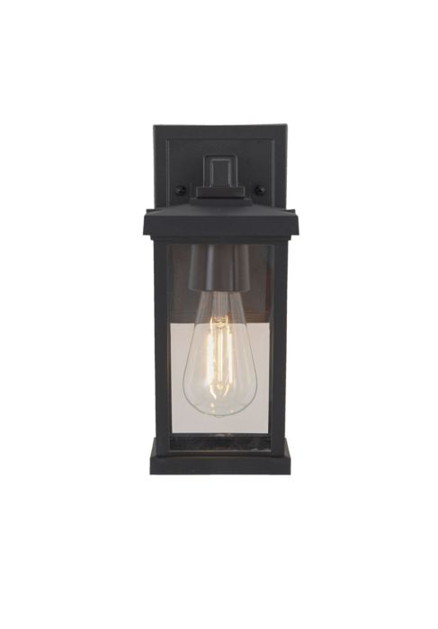 Antique Hardware Resilience 1 Light Outdoor Lantern in Textured Black Exterior