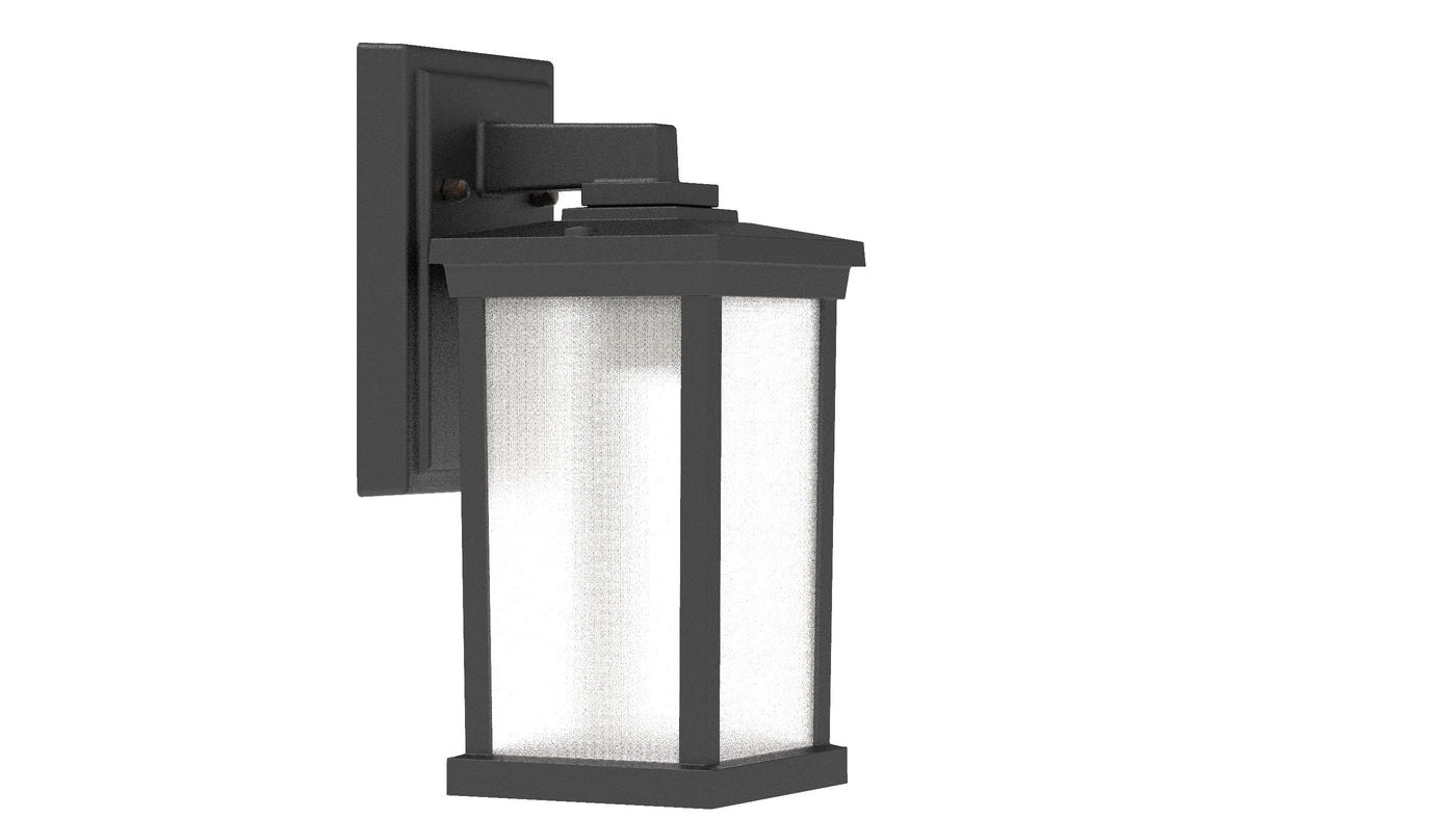 Antique Hardware Resilience 1 Light Small Outdoor Wall Lantern in Textured Black Exterior