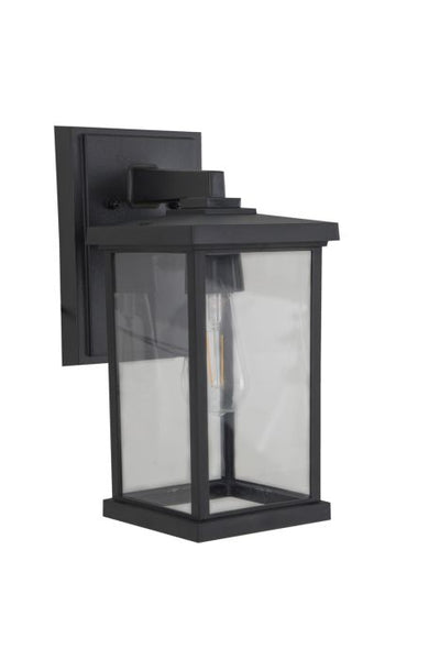 ##Antique Hardware## Resilience 1 Light Outdoor Lantern in Textured Black