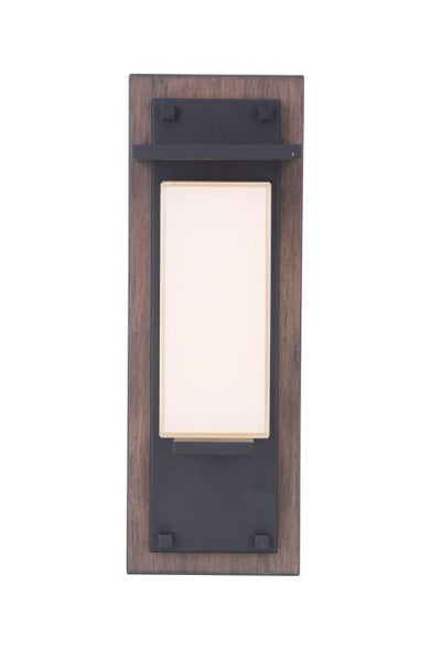 Antique Hardware Heights 1 Light Small Outdoor LED Wall Lantern in Whiskey Barrel/Midnight Exterior