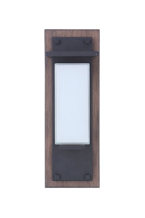 Antique Hardware Heights 1 Light Small Outdoor LED Wall Lantern in Whiskey Barrel/Midnight Exterior