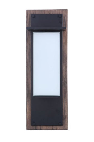 Antique Hardware Heights 1 Light Medium Outdoor LED Wal Lantern in Whiskey Barrel/Midnight Exterior