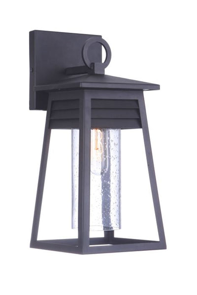 Antique Hardware Becca 1 Light Small Outdoor Wall Lantern in Textured Black Exterior