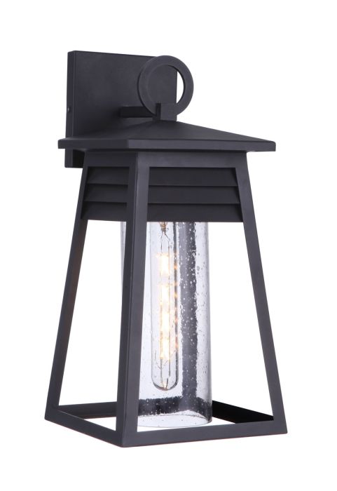 Antique Hardware Becca 1 Light Medium Outdoor Wall Lantern in Textured Black Exterior