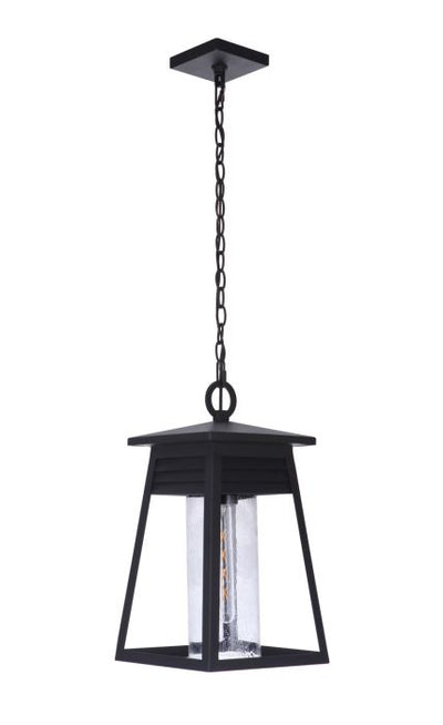 Antique Hardware Becca 1 Light Large Outdoor Pendant in Textured Black Exterior