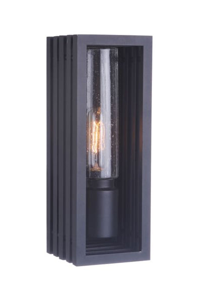 Antique Hardware Carmel 1 Light Small Outdoor Wall Lantern in Textured Black Exterior