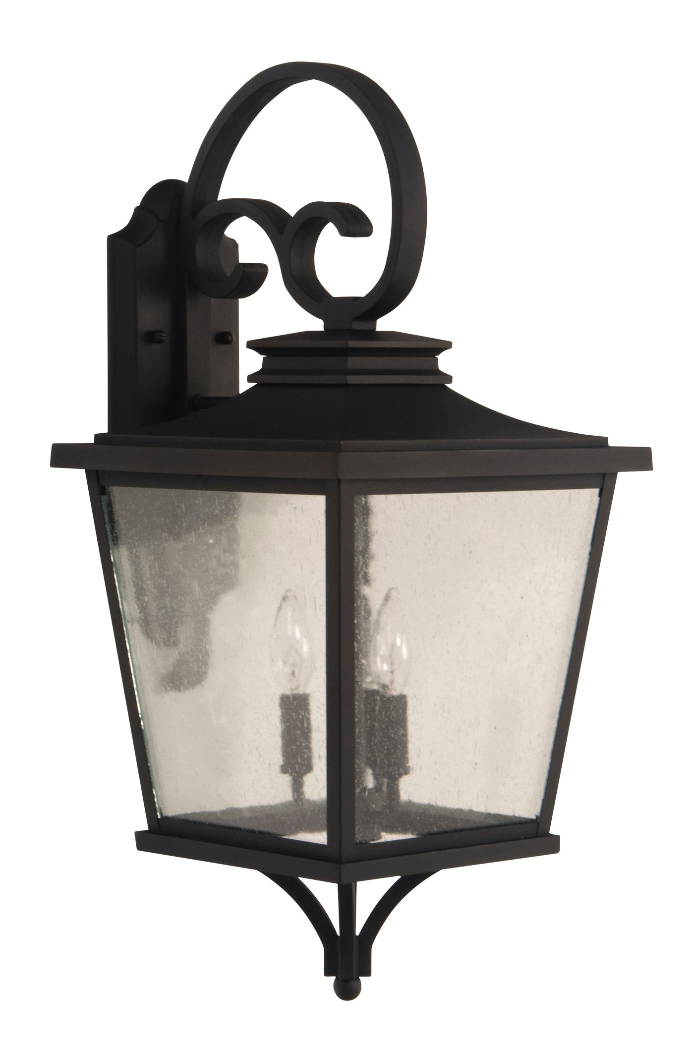 ##Antique Hardware## Tillman 3 Light Large Outdoor Wall Lantern in Textured Black