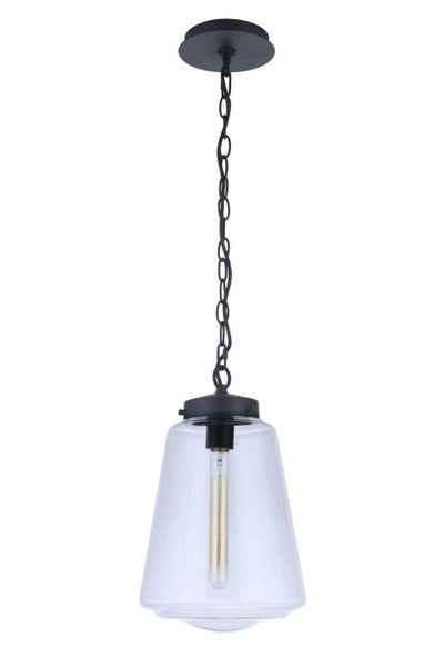 ##Antique Hardware## Laclede 1 Light Large Outdoor Pendant in Midnight