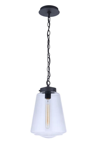 ##Antique Hardware## Laclede 1 Light Large Outdoor Pendant in Midnight