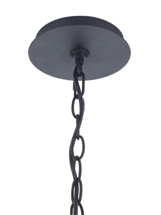 ##Antique Hardware## Laclede 1 Light Large Outdoor Pendant in Midnight