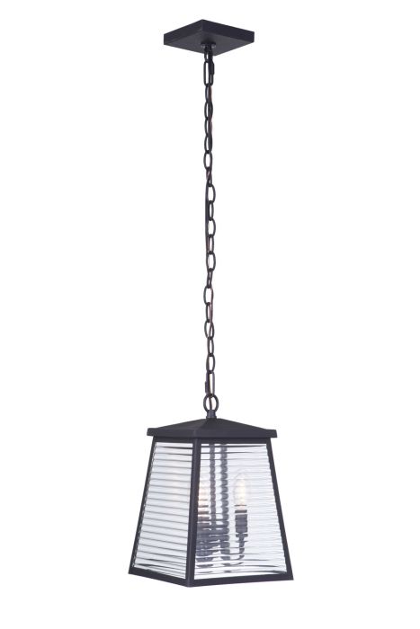 Antique Hardware Armstrong 3 Light Outdoor Pendant in Midnight Exterior