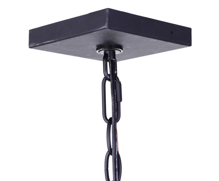 Antique Hardware Armstrong 3 Light Outdoor Pendant in Midnight Exterior