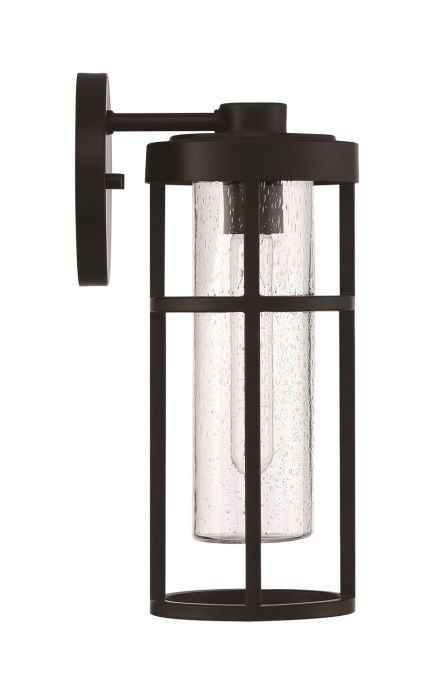 Antique Hardware Encompass 1 Light Small Outdoor Wall Lantern in Midnight Exterior