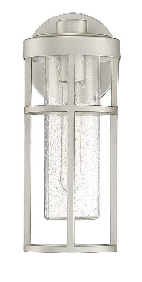 Antique Hardware Encompass 1 Light Small Outdoor Wall Lantern in Satin Aluminum Exterior