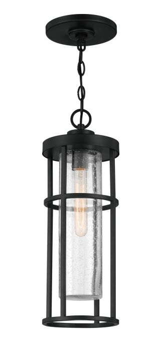 Antique Hardware Encompass 1 Light Outdoor Pendant in Midnight Exterior