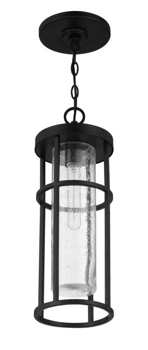 Antique Hardware Encompass 1 Light Outdoor Pendant in Midnight Exterior