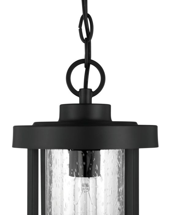 Antique Hardware Encompass 1 Light Outdoor Pendant in Midnight Exterior