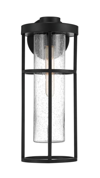 Antique Hardware Encompass 1 Light Medium Outdoor Wall Lantern in Midnight Exterior