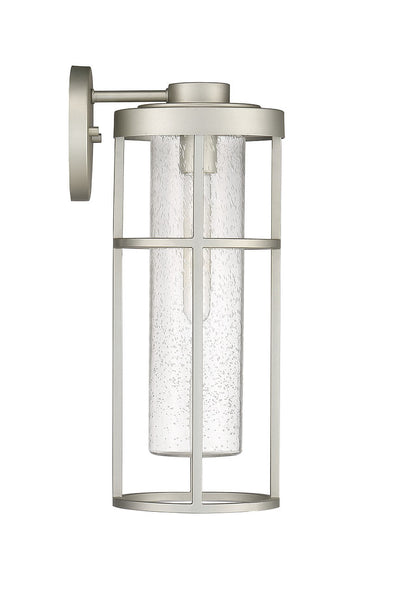 Antique Hardware Encompass 1 Light Medium Outdoor Wall Lantern in Satin Aluminum Exterior