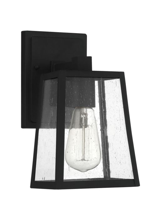 Antique Hardware Dunn 1 Light Small Outdoor Wall Lantern in Textured Black Exterior