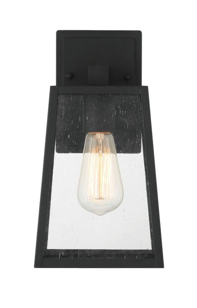 Antique Hardware Dunn 1 Light Medium Outdoor Wall Lantern in Textured Black Exterior