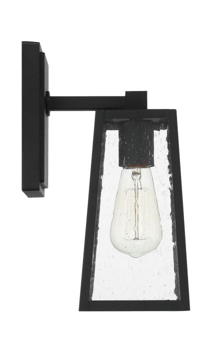 Antique Hardware Dunn 1 Light Medium Outdoor Wall Lantern in Textured Black Exterior