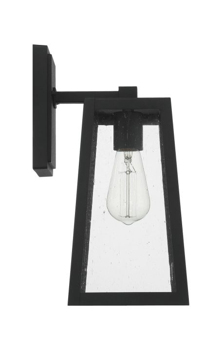 Antique Hardware Dunn 1 Light Large  Outdoor Wall Lantern in Textured Black Exterior