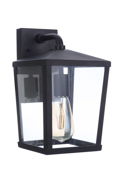 ##Antique Hardware## Olsen 1 Light Small Outdoor Wall Lantern in Midnight