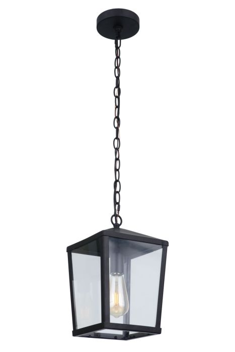 ##Antique Hardware## Olsen 1 Light Medium Outdoor Pendant in Midnight