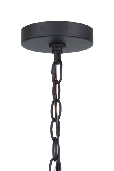 ##Antique Hardware## Olsen 1 Light Medium Outdoor Pendant in Midnight