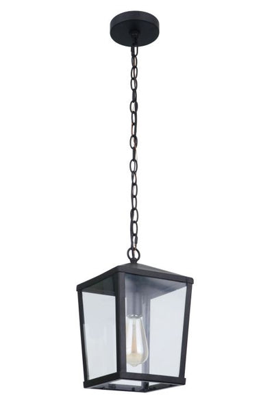 ##Antique Hardware## Olsen 1 Light Medium Outdoor Pendant in Midnight