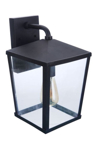 ##Antique Hardware## Olsen 1 Light Medium Outdoor Wall Lantern in Midnight