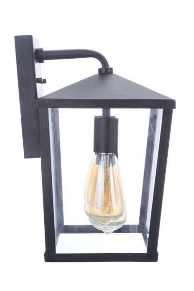 ##Antique Hardware## Olsen 3 Light Medium Outdoor Wall Lantern in Midnight