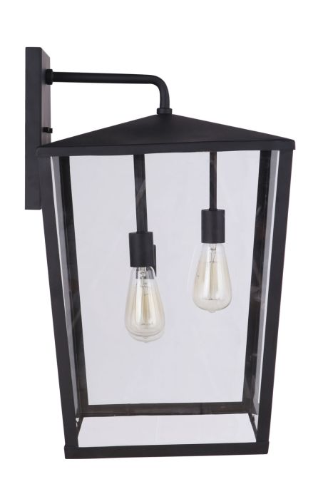 ##Antique Hardware## Olsen 3 Light Extra Large Outdoor Wall Lantern in Midnight