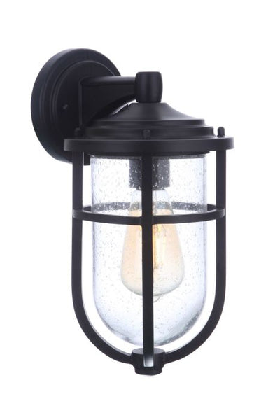 Antique Hardware Voyage 1 Light Small Outdoor Wall Lantern in Midnight Exterior