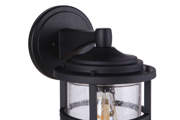 Antique Hardware Voyage 1 Light Medium Outdoor Wall Lantern in Midnight Exterior