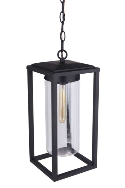 ##Antique Hardware## Neo 1 Light Outdoor Pendant in Midnight