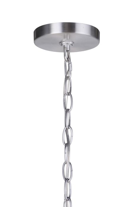 ##Antique Hardware## Neo 1 Light Outdoor Pendant in Satin Aluminum