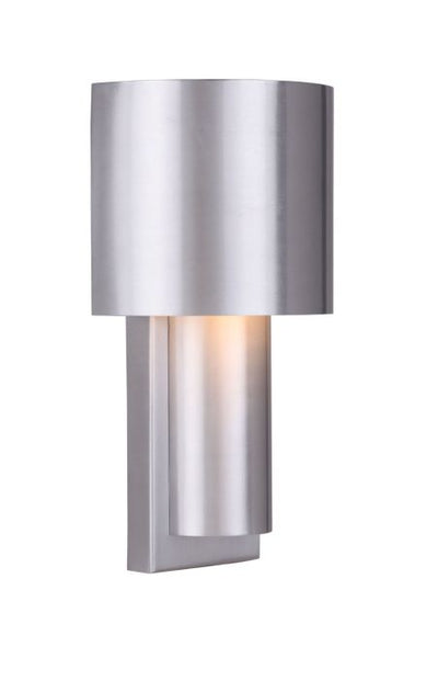 ##Antique Hardware## Midtown 1 Light Small Outdoor 2 Tiered LED Wall Mount in Satin Aluminum