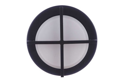 ##Antique Hardware## Outdoor Small Round Bulkhead in Textured Black