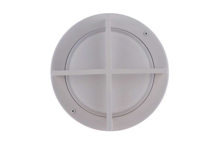 ##Antique Hardware## Outdoor Small Round Bulkhead in Textured White