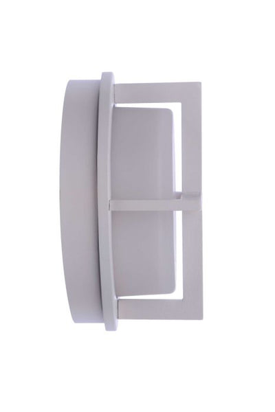 ##Antique Hardware## Outdoor Small Round Bulkhead in Textured White