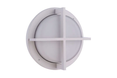 ##Antique Hardware## Outdoor Small Round Bulkhead in Textured White